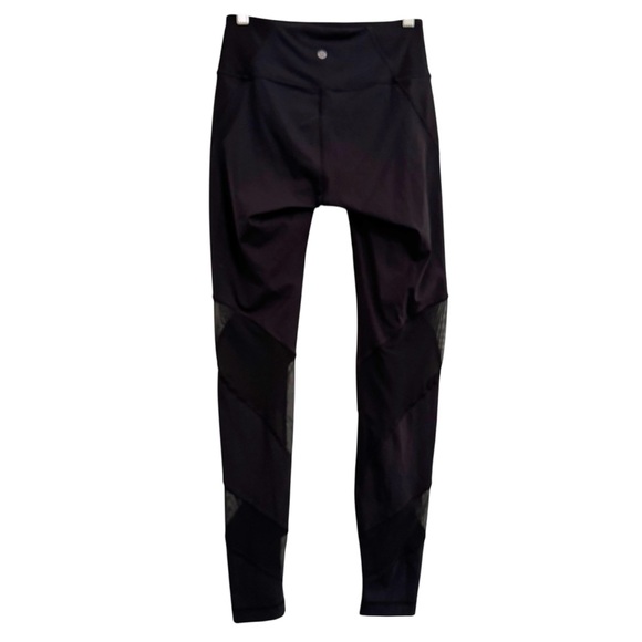 Lululemon Wunder Under High Rise Tight Mesh Black 6 - Picture 5 of 13